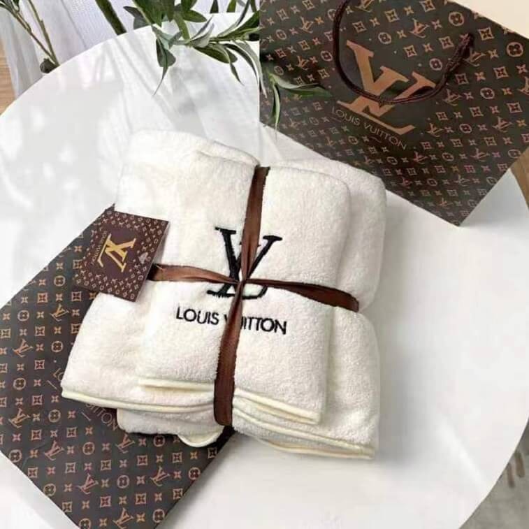 Luis Vuitton Super Absorbent Luxury 2 in 1 Towel Set