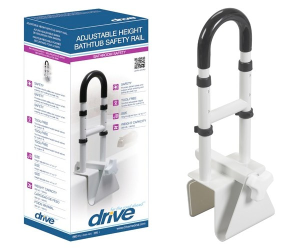 Drive Adjustable High Bathtub Safety Rail