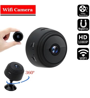 Wistino A9 IP Mini Wifi Wide Angle Surveillance Camera with Night Vision and Remote Monitor