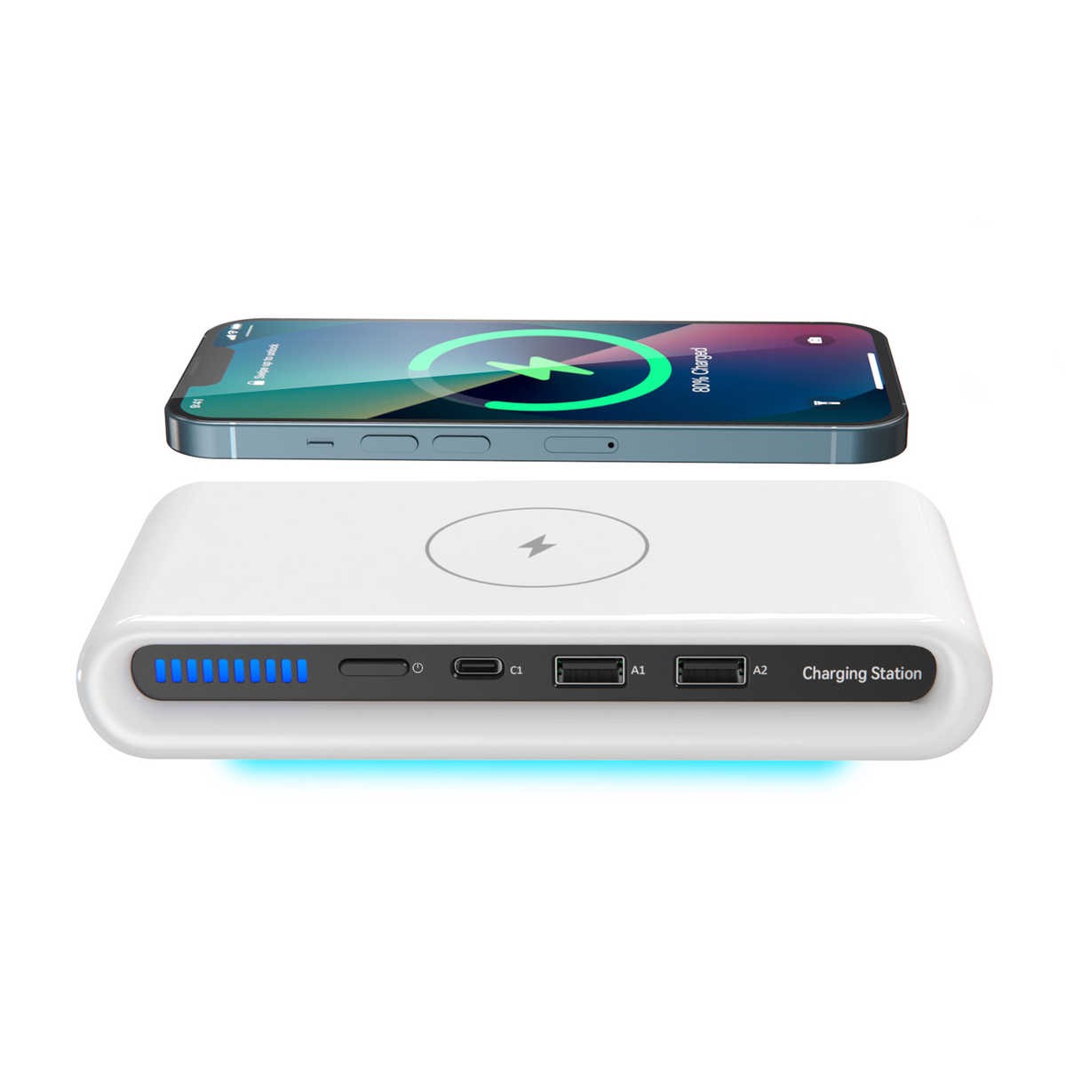 NEW 4 In 1 Multifunctional Smart Wireless Charger Wireless Multifunction Chargers Station Pad Multiport Desktop USB Charger