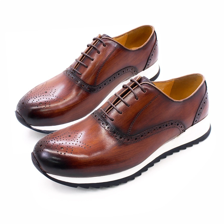 Latest Model Genuine Leather Men's Casual Dress Shoes - Sizes 39-46