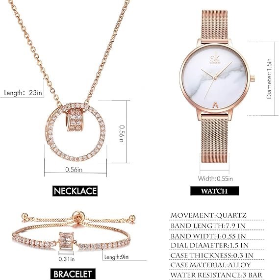 Luxury Jewelry Watches Set