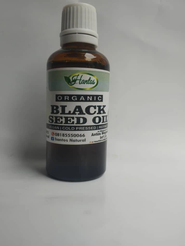 Hantos Organic Black Seed Oil - 100% Pure Cold Pressed for Hair and Skin