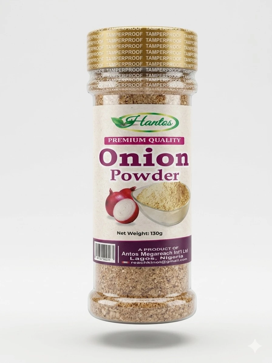 Hantos Onion Powder - Pure & Natural Seasoning for Cooking - 100g