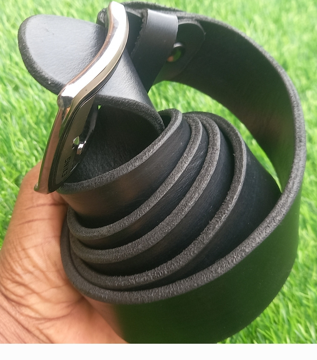 Handmade unisex leather belt