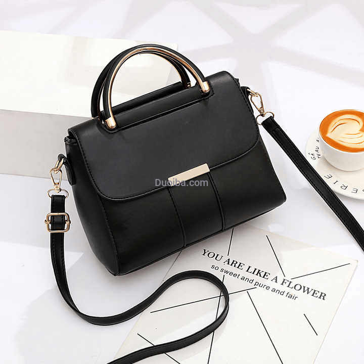 Bateli Women's Solid PU Shoulder Bag - Lightweight Fashion Handbag with Zipper