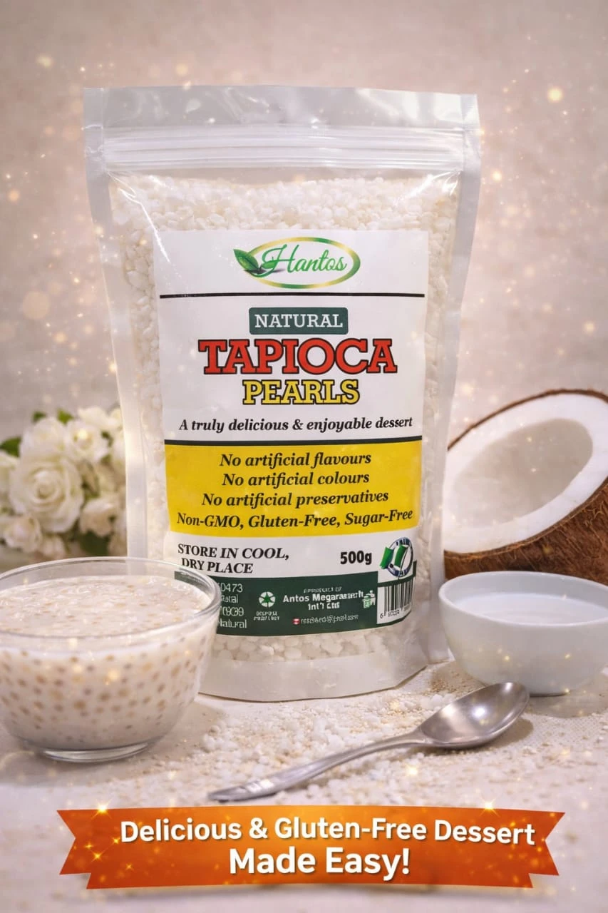 Hantos Natural Tapioca Pearls - 500g Pack