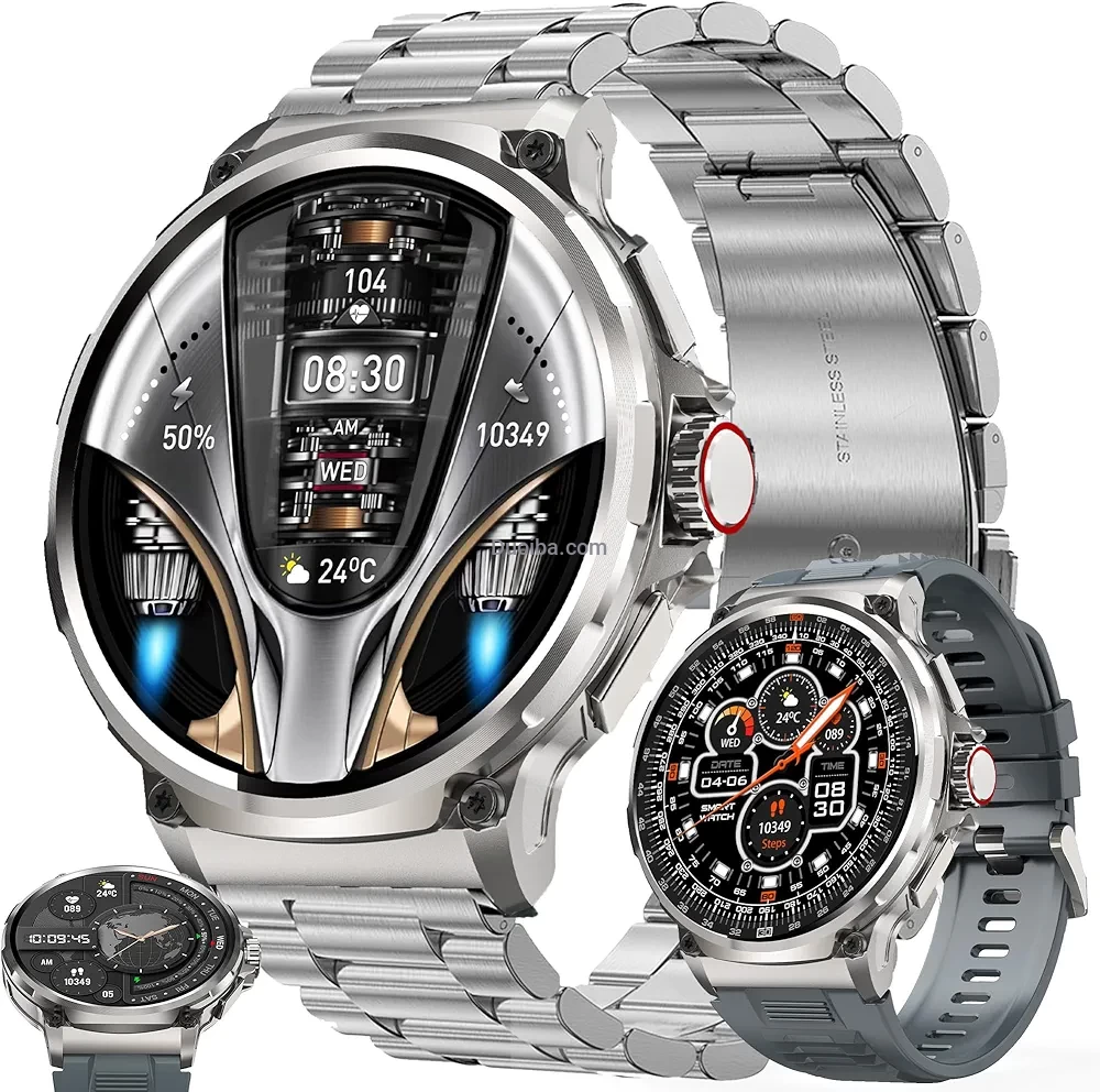 2024 A221 Smart Watch with 1.91" HD Display, Bluetooth Call, AI Voice Assistant & Fitness Tracker – Waterproof Sport Smartwatch for Men & Women