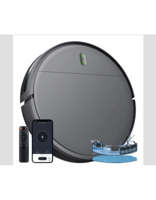 Smart Robot Vacuum Cleaner BR151 – 3-in-1 Sweeping, Vacuuming & Mopping with WiFi App Control (Blue/Black)