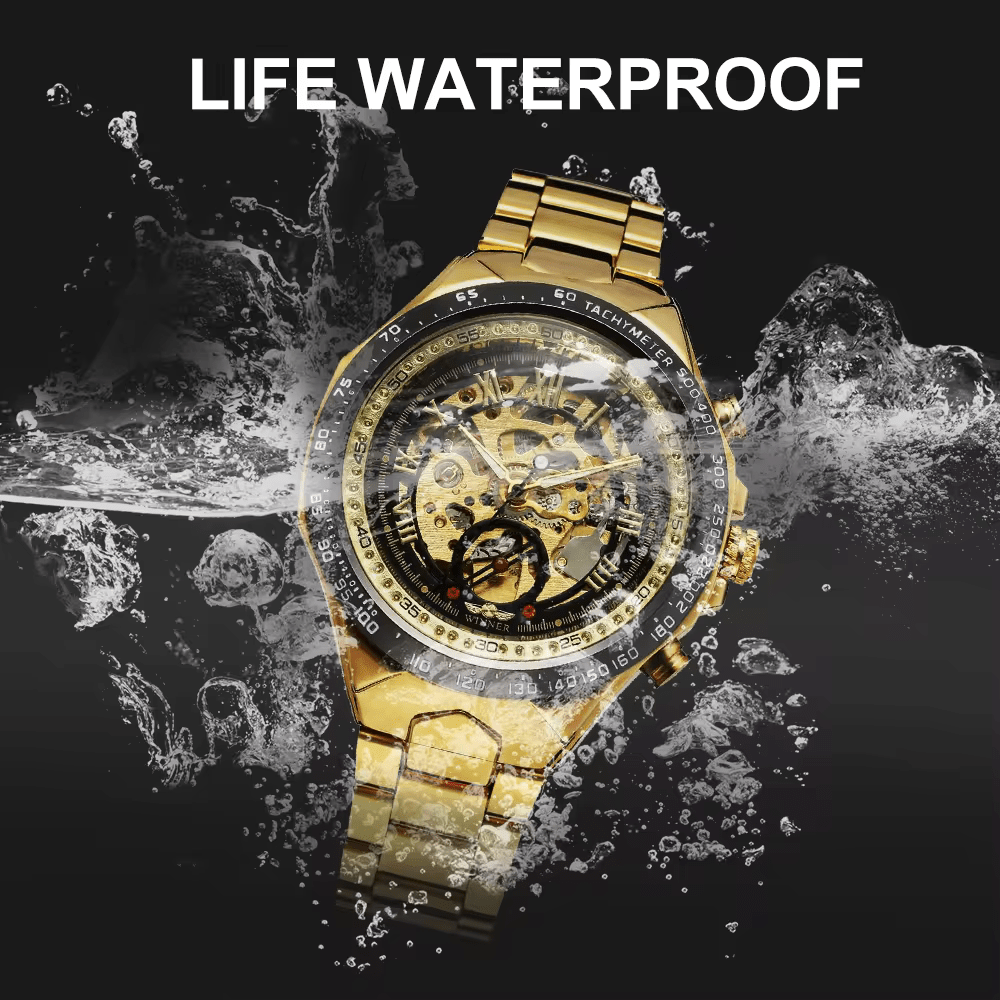 WINNER 432 Luxury Waterproof Automatic Bare Skeleton Men's Wrist Watch