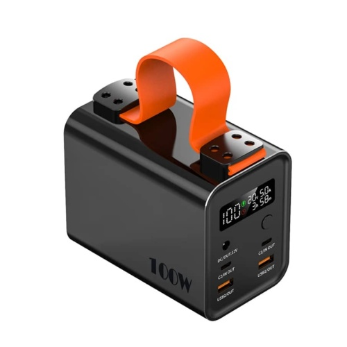 GaiaRay M5 100W Portable Power Bank Generator – 60000mAh/30000mAh Li-Ion Solar Power Station for Camping & Home Emergency