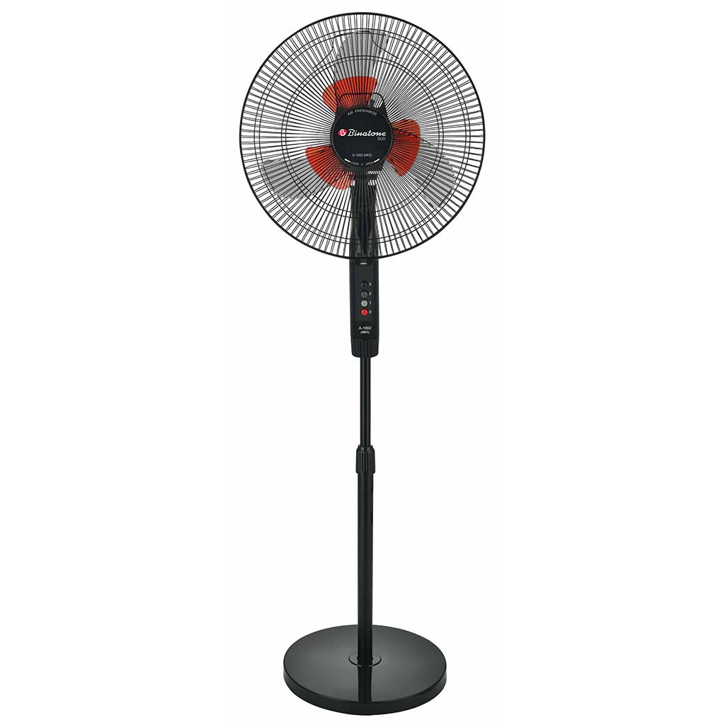 Binatone A1692 (MK5) 16-Inch Standing Fan with Silent Operation, 50W Motor & Strong Airflow