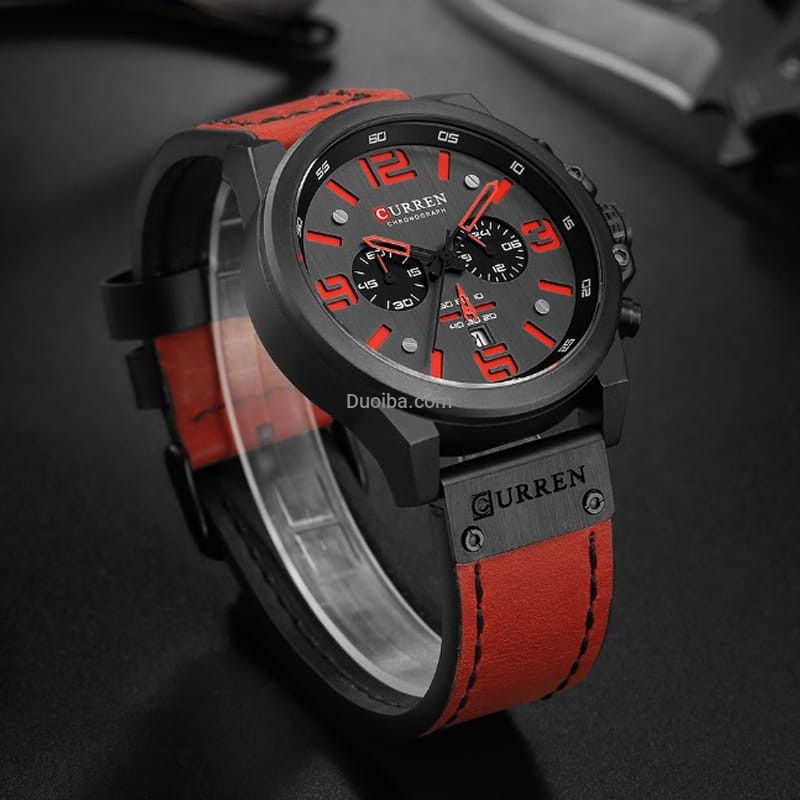 CURREN Men's Quartz Leather Watch - Water Resistant Sport & Fashion Timepiece 8314
