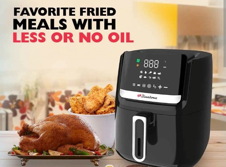 Binatone Air Fryer BAF-6500 | Healthy & Crispy | 6.5L | 1600W