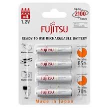 Fujitsu AA Rechargeable Battery AAx4 - White