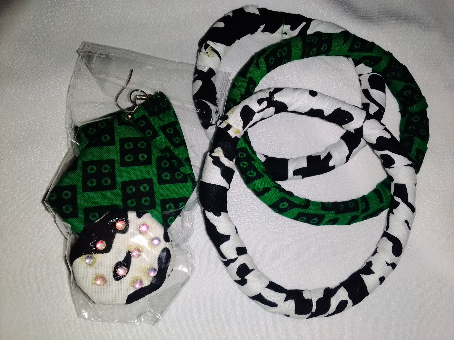 African-print Earrings and Bangles