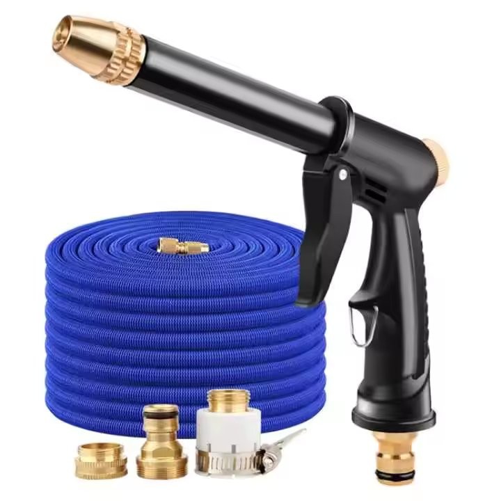 Super Jet Spray Car Washer with Magic 3x Expandable Non Twist Non Kink Hose