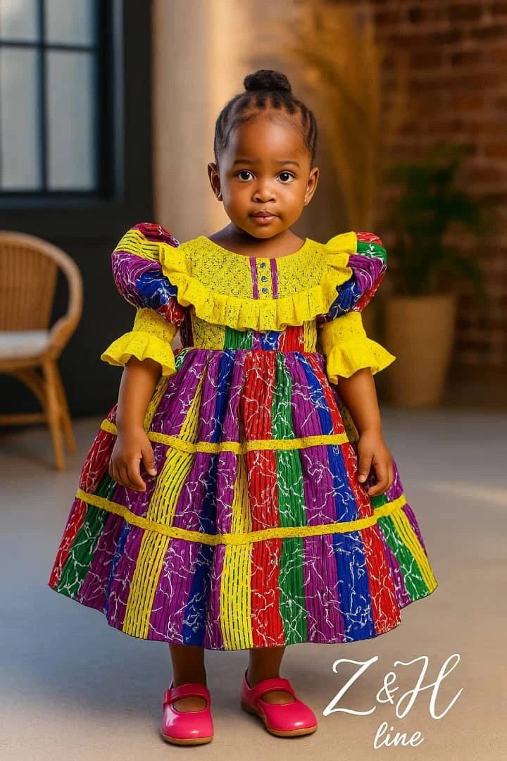 Kids Multicolored Gown