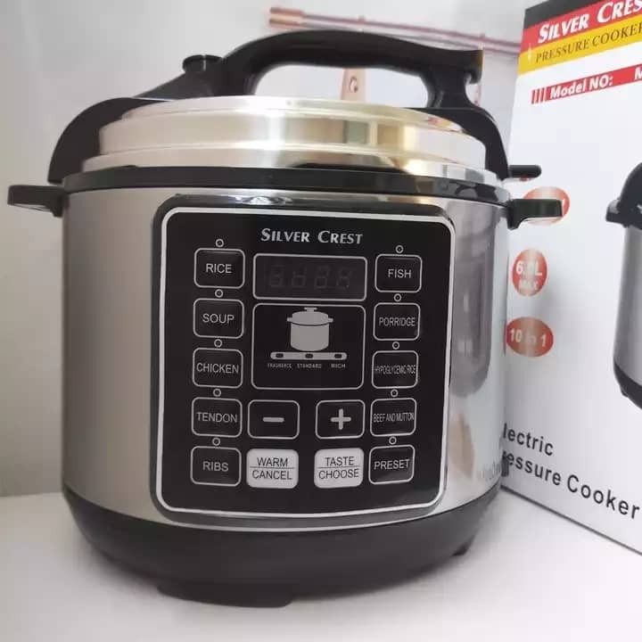 Silver Crest 6L Electric Pressure Multifunctional Electric Pressure Cooker