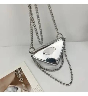 Fashions Mini Crossbody Bag For Women Designer Triangle Purses And Handbags Female Small Chain Shoulder Bags