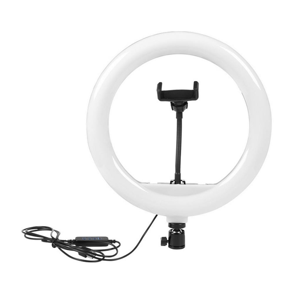 Portable 12" Studio Photography Selfie Ring Light with Phone Holder