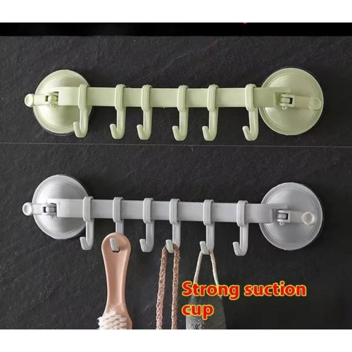 Suction hook vacuum rack