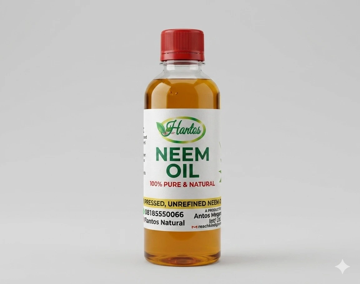 Hantos Pure Organic Neem Oil - For Skin, Hair & Pest Control