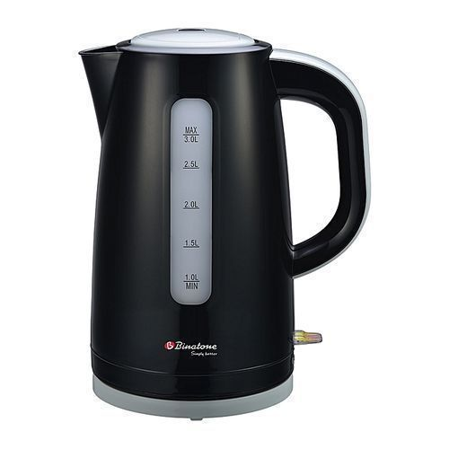Binatone CEJ-3000 Electric Kettle – 3.0L Stainless Steel Cordless Kettle with Auto Shut-Off & Boil Dry Protection | Fast Boiling Jug for Home & Office