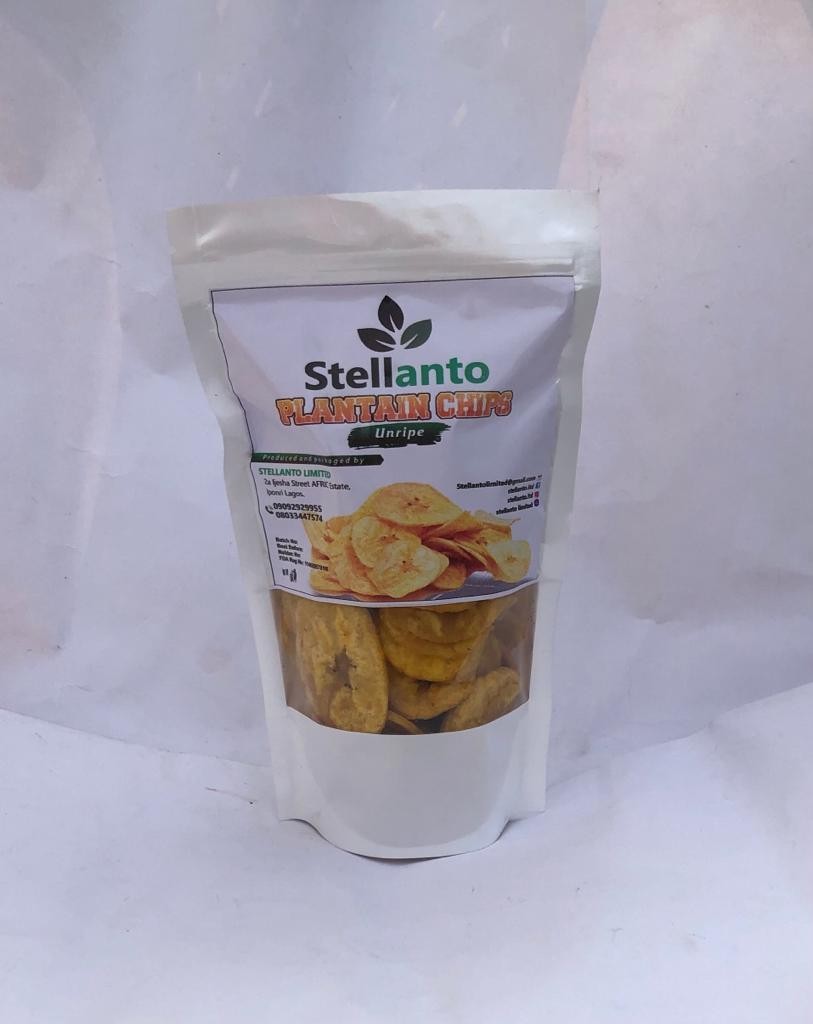 Stellanto unripe plantain chips-100g