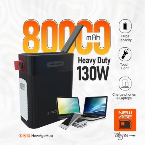 Heavy Duty (A.I. Power) 80000mAh Power Bank