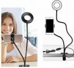 Table Clip-On Ring Light with Phone Holder